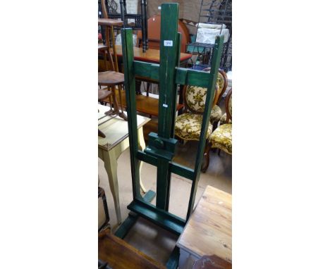 Painted pine artist's easel