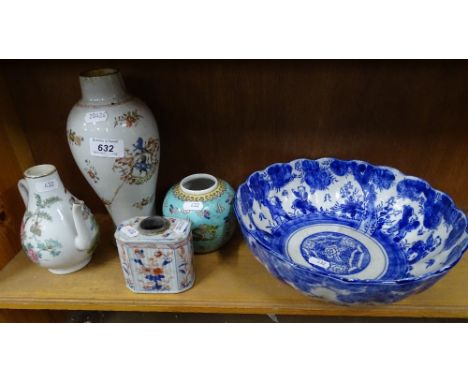 Japanese fruit bowl, oriental tea caddy, etc.