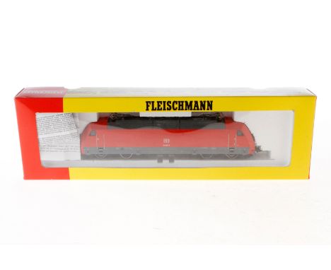 Fleischmann E-Lok ”101 005-7” 4355, Spur H0, grau/rot, Alterungsspuren, OK, Z 3