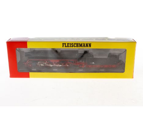 Fleischmann 1-D-1 Schlepptenderlok ”22 012” 4122, Spur H0, schwarz, Alterungsspuren, OK, Z 3