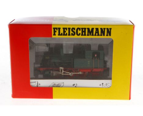 Fleischmann C-Tenderlok ”6205” 4010, Spur H0, grün/schwarz, Alterungsspuren, OK, Z 3