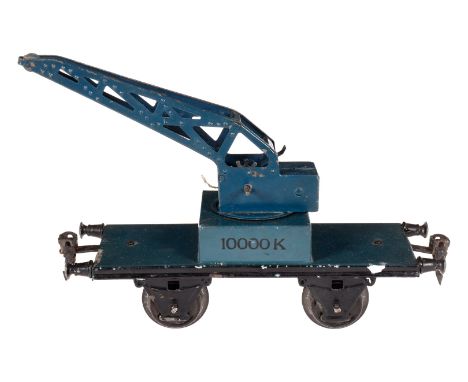 Märklin Kranwagen 1974, Spur 1, ”10 000 K”, ohne Kette und Haken, LS, L 20, Z 3