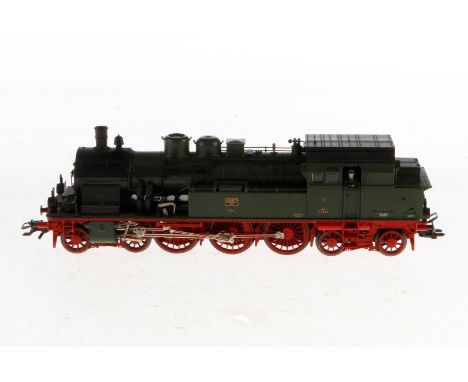 Fleischmann 2-C-2 Tenderlok ”8957”, Spur H0, grün/schwarz, Alterungsspuren, Z 3