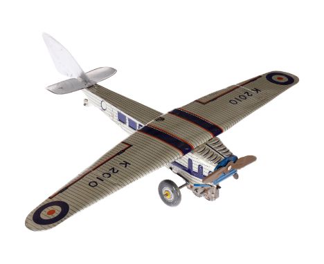 Hochdecker ”K 2010”, Made in Britain, CL, Uhrwerk intakt, L 30, Z 2