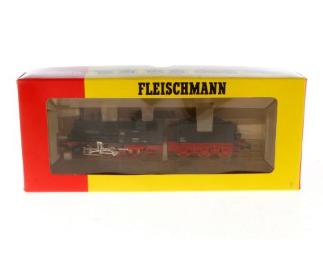 Fleischmann C-Schlepptenderlok ”89 6225” 4115, Spur H0, schwarz, Alterungsspuren, OK, Z 3