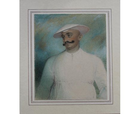 ATTRIBUTED TO JOHN SMART (1741-1811) PORTRAIT OF DODDA VIRA RAJA (or VIRA RAJENDRA WODEYAR), RULER OF COORG (1780-1809) Half 