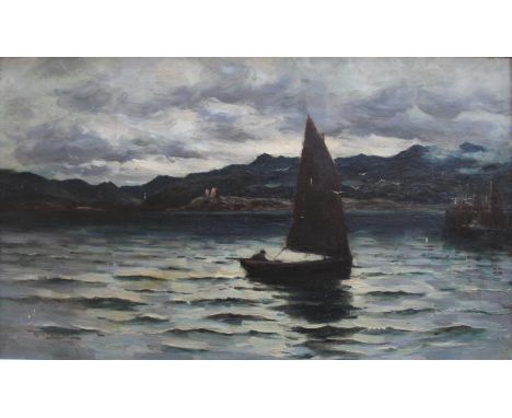 ALEXANDER LAWSON (Fl.1883-1920) OFF THE ISLE OF SKYE Signed, also signed and inscribed with title on the stretcher, oil on ca