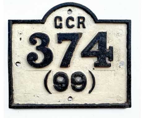 Great Central Railway cast iron viaduct plate GCR 374 (99) from the viaduct at Braunstone Gate leading to the famous Bow Stri