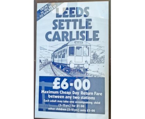 BR D/R Poster, Leeds- Settle - Carlisle, February 1987, in a low cost frame.