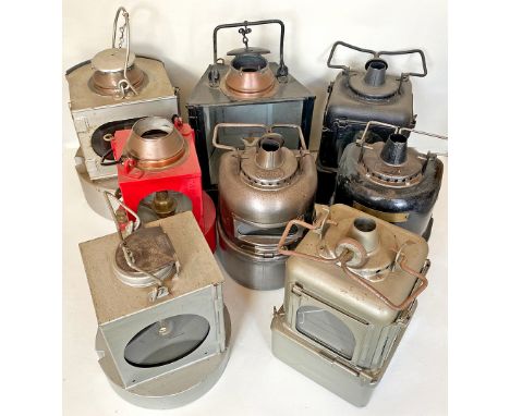 A collection of x13 Signal Lamp Interiors, all complete with burners. Some duplication but a good selection overall. (13 item