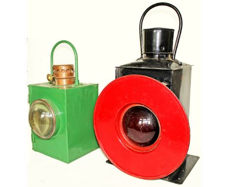 BR(S) Buffer Stop Lamp plated such on side together with a larger Lamp Manufacturing plate. Complete with interior, an excell