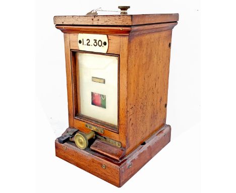 GWR/BR(W) Lamp indicator. Complete with ivorine plate showing 1.2.30 affixed above indicator.
