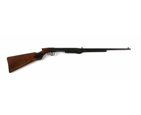 A BSA .177 under lever air rifle, adjustable sight, no. L26898, 91cm overallSome original finish and light rust