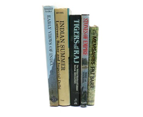 A small collection of books on India, including Archer (M.), and Early Views of India (qty.) 