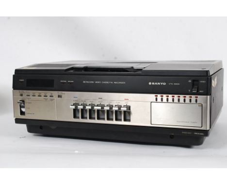 A retro 1970's 1980's Betamax video recorder