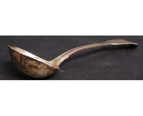 An 19th century silver hallmarked London spoon / ladle possibly by William Chawner II