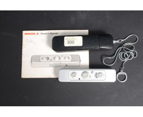 A Minox C sub miniature camera in a leather case in a really good clean condition