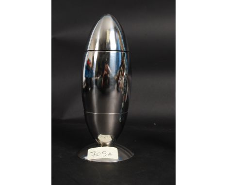 Silver plate sputnik cocktail shaker