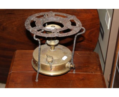 A vintage brass primus stove