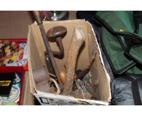 Box of miscellaneous hand tools