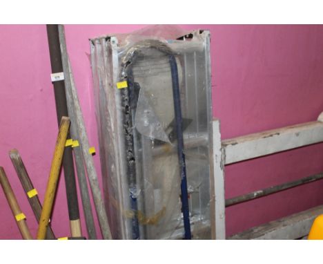 An aluminium loft ladder