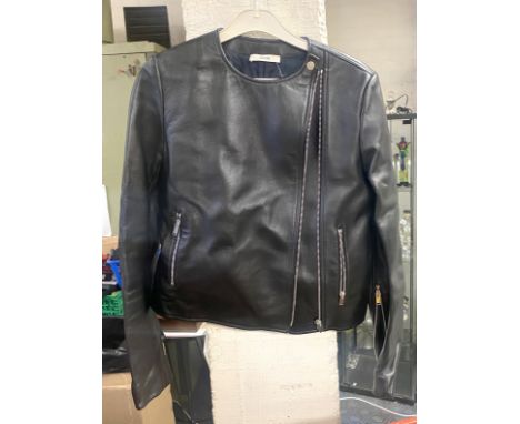 CELINE LEATHER JACKET - SIZE 8/10