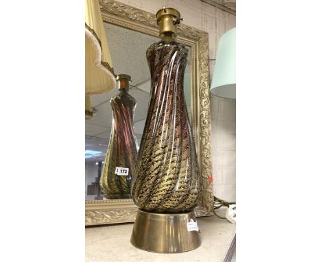 1960'S MURANO GLASS LAMP 60CMS (H) APPROX