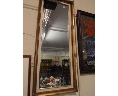 A 1950's Rectangular Wall Hanging Mirror. 