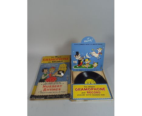 A Vintage Magic Gramophone and Record, Nursery Rhymes.
