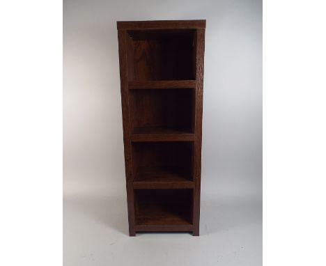 A Small Four Shelf Open Bookcase.