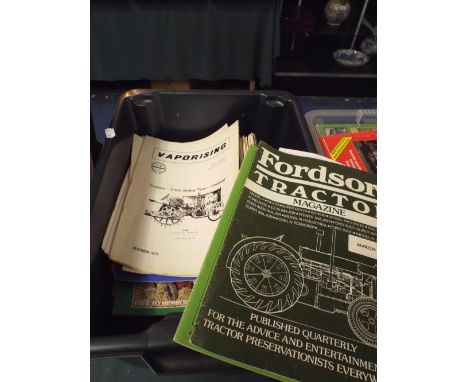 A Box Containing Various Tractor Magazines, Vaporising Magazines Etc.