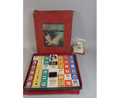 A Vintage Board Game, Game of Rich Uncle from The States, with Instructions, Tokens, Bank Notes Etc. 