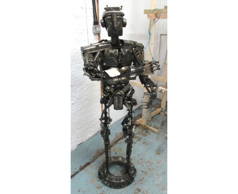 ROBOT, made from engine parts, 153cm H. 