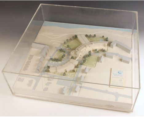 An architectural model of the Royal Airforce Association Benevolent Fund Centre at Princess Marina House in Rustington, West 