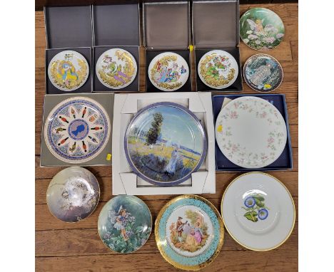 A Goebel Claude Monet La Promenade plate in a box, other limited edition plates including Wedgwood and Rosenthal. (13) 