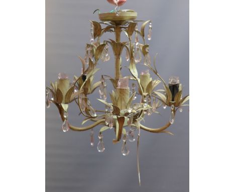 A five light hanging hall light