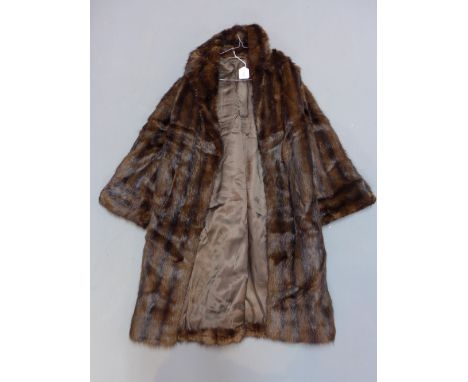 A Vintage ladies full length fur coat