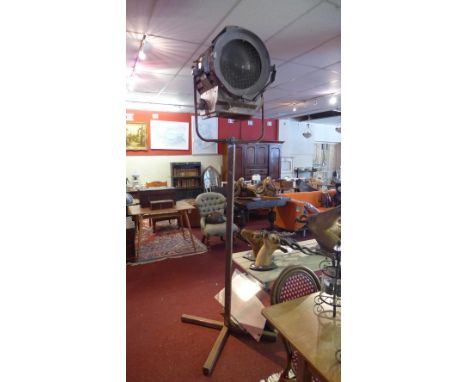 An LTM L.T 10000 spot light on stand with original shutters, made in France. 