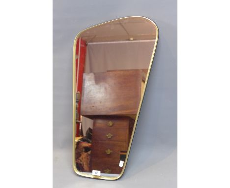 A 20th Century vintage retro 1950's  boomerang mirror 