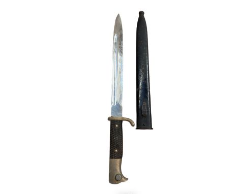 German Third Reich officers parade bayonet. Inscription to blade with scabbard