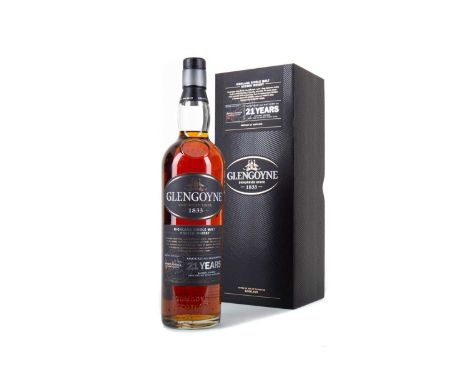 GLENGOYNE 21 YEAR OLDSingle malt.Founded in 1833, Glengoyne distillery, just to the north of Glasgow, straddles the Highland/