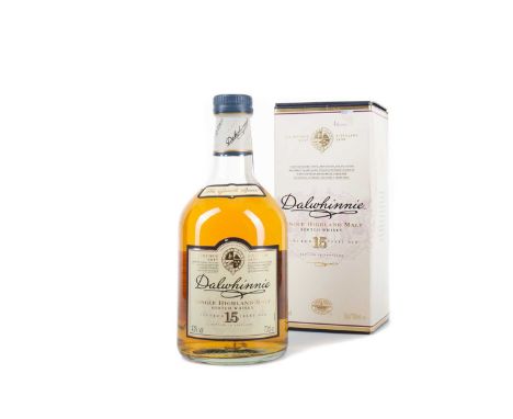 DALWHINNIE 15 YEAR OLDSingle malt.Dalwhinnie is the highest distillery in Scotland and, as such, it also boasts the lowest av