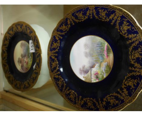 Pair of Royal Worcester plates