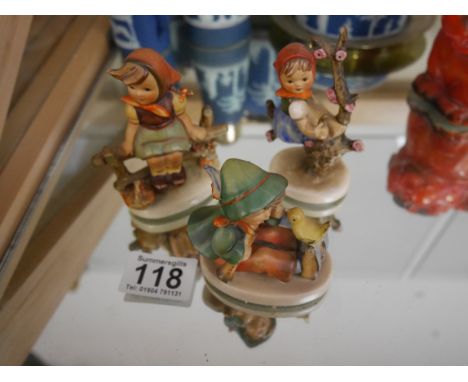 3 x Hummel figures