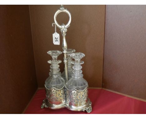 Plated decanter set
