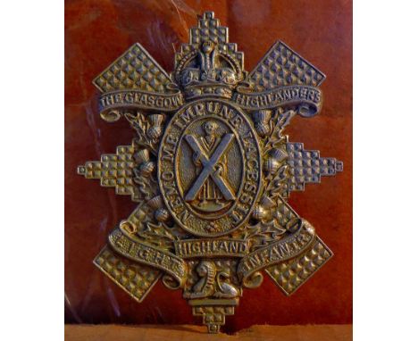 9th 'Glasgow Highlanders' Battalion Light Highland Infantry - City of Glasgow Regiment, KC (White Metal)