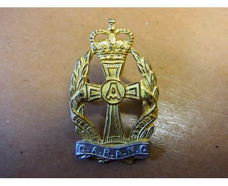 Queen Alexandra's Royal Army Nursing Corps cap badge, QC (Bi-Metal)