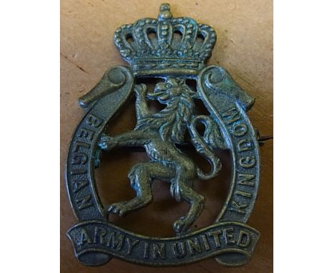 Belgian Army In the United Kingdom, Brooch fastening (Brass)