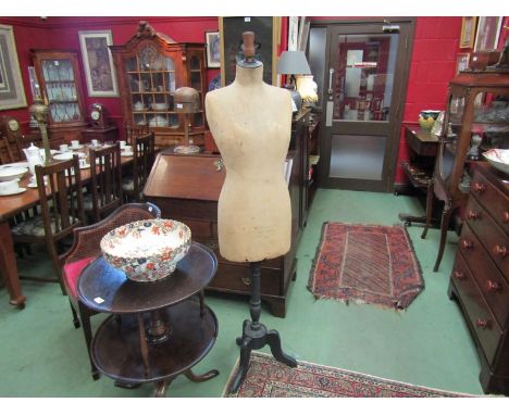 A bygone shop display stockman mannequin on stand