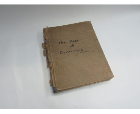 A manuscript book dated 1920 containing several well executed pen and ink illustrations, various themes, m/s title to cover '
